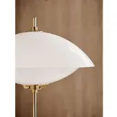 Fritz Hansen Bordslampa , Vit, Vardagsrum, Glas