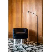 Nemo Lighting Golvlampa , dimbara, Svart, Vardagsrum, Aluminium