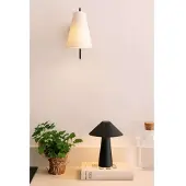 Globen Lighting Bordslampa Cannes, dimbar, Svart, Vardagsrum / matsal, Syntetmaterial, Skandinavisk, Bordslampa