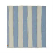 OYOY Filt - Striped Quilted - Blue/Clay - - One Size - Filt