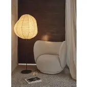 Ferm Living Golvlampa , Beige, Vardagsrum, Papper / papp