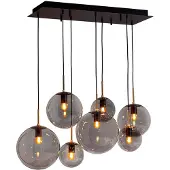 By Rydens Hänglampa Laura, dimbar, Aluminium / grå / zink, Vardagsrum / matsal, Glas, Modern, Pendellampa