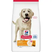 Hill's Pet Nutrition Science Plan Canine Adult Light Large Breed Chicken 18 kg hundfoder kyckling för stora raser