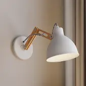 Lamkur Vägglampa , Skansen, dimbara, Trä, Vardagsrum, Trä, Industristil