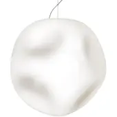 Foscarini Taklampa , Hoba Grande, dimbara, Vit, Vardagsrum, Glas, Design