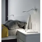 Rotaliana Vägglampa , Vit, Vardagsrum, Aluminium