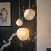 Foscarini Taklampa , Hoba Media, dimbara, Vit, Vardagsrum, Glas, Design