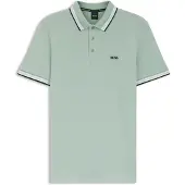 HUGO BOSS T-shirt 'Paddy' mint / svart / vit