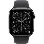 Apple - Band för smart klocka - 42mm - storlek M/L - svart - för Watch Hermès Series 7, Hermès Series 9, SE 3, Series 10, Series 11, Series 8, Series 9