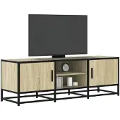 vidaXL Tv-bänk sonoma-ek 120x35x41 cm konstruerat trä och metall