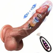 Docklandet Naturtrogen dildo med sugkopp – mjuk silikon, 19 cm