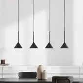 TK Lighting Hänglampa Cono , dimbar, Svart, Vardagsrum / matsal, Metall, Modern, Pendellampa