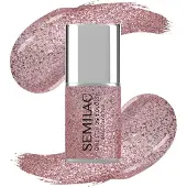 Semilac 3in1 One Step Glossy Gellack 7 ml S250 Glitter Pink