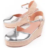 Montevita Wedge Espadrille Balenci3 Silver