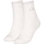 Calvin Klein 2 Pack Soft Cotton Metallic Ankle Socks