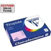 Clairefontaine 160g A3 papper | ljusrosa | 2638PC | 250 ark