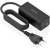Aisens Asch-100w4p054-bk Usb-a-och Usb-c-väggladdare
