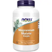 Now , Magnesium Malat Kapslar, 180 Veg. Kapslar
