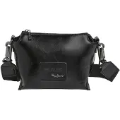 Pepe Jeans för kvinnor. PL0300010 Edith Glossy svart messengerväska (OSFA), Casual, Polyuretan