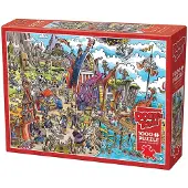 Cobble Hill Pussel DoodleTown: Viking Village 1000 bitar, Cobble Hill