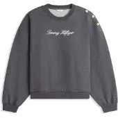 Tommy Hilfiger Sweatshirt mörkgrå / vit