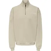 Only & Sons Sweatshirt 'LES CLASSIQUES' beige / vit