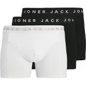 Jack & Jones Boxershorts 'JACBENNETT' beige / svart / vit