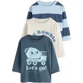 Next T-shirt kräm / blå / ljusblå / mörkblå
