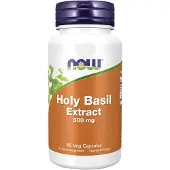 Now , Holy Basil Extract, 500 mg, 90 Veg Capslar