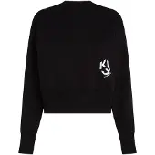 Karl lagerfeld JEANS Sweatshirt svart / vit