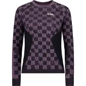 Mons Royale Women's Ascender Merino Seamless Long Sleeve Mauve/Black