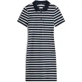 Tommy Hilfiger 1985 Slim Pique Kortärmad Kort Klänning