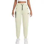 Nike Byxa 'TCH FLC' ljusbeige / svart