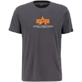 Alpha industries T-shirt mörkgrå / orange / vit