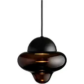 Design By Us Taklampa , Nutty, dimbara, Brun / rost, Vardagsrum, Glas, Design