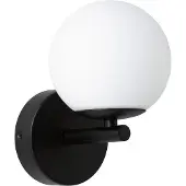 Paulmann Vägglampa , Gove, Svart, Vardagsrum, Glas, Modern