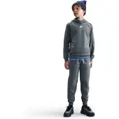 Nike Träningsoverall NSW Club Fleece - Grå/Vit Barn, storlek M: 137-147 cm