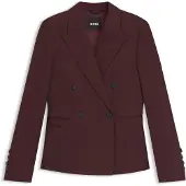 BOSS Slim-fit blazer in virgin-wool twill