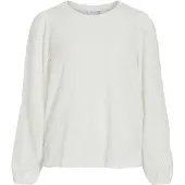 Vila Asta O-neck Top T-shirt Med Lång ärm