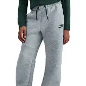 Nike Sweatpants Tech Fleece Open-Hem - Grå/Svart Barn, storlek M: 137-147 cm