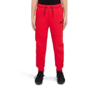 Nike Sweatpants NSW Tech Fleece - Röd/Svart Barn, storlek L: 147-158 cm