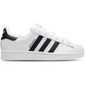 Adidas Låg sneaker 'SUPERSTAR II' svart / vit