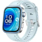 Huawei Watch Fit 4 Pro - Aluminiumlegering - smart klocka med armband - fluorelastomer - blå - handledsstorlek: 130-210 mm - display 1,82 - Bluetooth - 30,4 g - titanblå