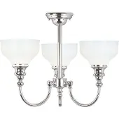 ELSTEAD Taklampa CHEADLE, dimbar, Förkromad / silver, Badrum, Metall, Modern, Taklampa