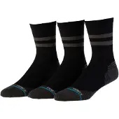 Stance - Trail running kläder - Franchise Ul Crew 3 Pack Black för UnisexNylon - Storlek 38-42 - Svart