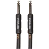 Roland Black Series Instrument Cable Straight/Straight 1/4" Jack 6m