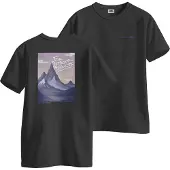 Movement - T-shirts - Mountain Tee Black för UnisexBomull - Storlek XXL - Svart