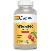 Solaray Vitamin C 500mcg Vitamins Tabletter Körsbär 100 Enheter