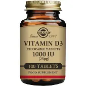Solgar Vitamin D3 1000 Iu 25 Mcg Tabletter 100 Enheter