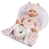 MuÑecas Guca Lea Handmålad Prematur Baby återfödd Hårlös 38 Cm
